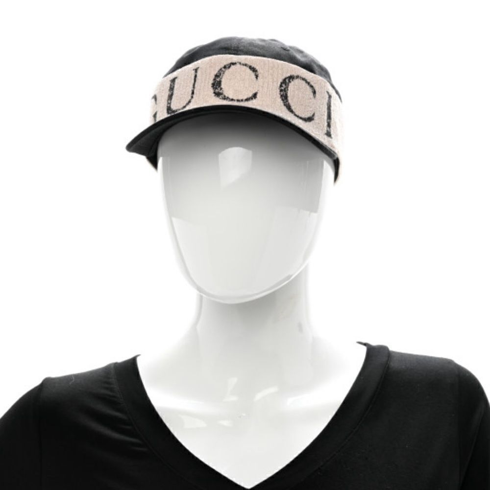 Gabardine Gucci Headband Baseball Hat Small Black - Picture 8 of 11